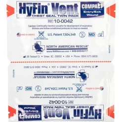 North American Rescue™ Dressing, Chest Seal - Hyfin Compact (Vented) Twin Pack By North American Rescue™