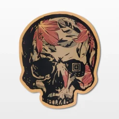 Tropical Skull Sticker